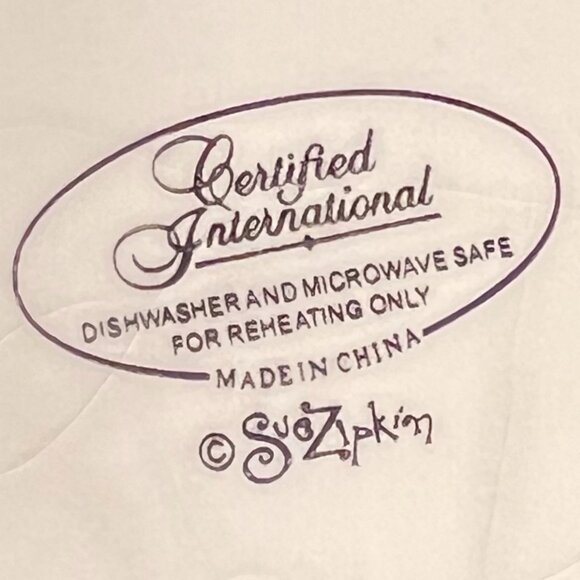 Set of 2 Sue Zipkin CERTIFIED INTERNATIONAL Colorful Whimsical Ceramic Mugs - Picture 12 of 12